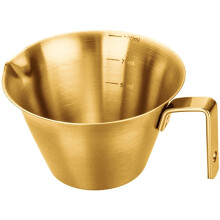 Espresso Measuring Cup, Espresso Cups with Handle, Stainless Steel Espresso Pouring Cup with Scale, Coffee Espresso Accessories