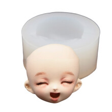 Doll Face Silicone Mold Cartoon Doll Head Candy Cookie Mould DIY Cake Decoration Baking Tools Clay Chocolate Pastry Mold