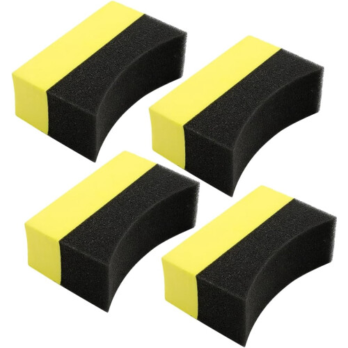 Tire Shine Applicator Sponge Set 4 Pieces