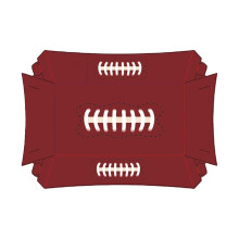 Rugby Themed Fast Food Packaging - Disposable Chicken Burger & French Fry Boxes with Secure Lid Design for Takeout, Parties, and Sports Events