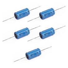 Set of 5pcs 100V Aluminum Electrolytic Capacitors 1.5-15uF Capacitors for Superior Sound Quality In Applications