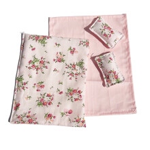 Miniature Bedding Set with Pillow Quilt Sheet For Dollhouses Bedroom Scene Display Kids Creative Role Play Game Supply