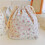 Floral Drawstring Bow Makeup Bag Home Travel Organizer 1