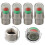 4 stuks autobandenspanningsmeter met ventieldopsensor 1