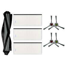 För Ecovacs DEEBOT Buddy Pack U2Robot Filter, Huvudborste och Sidoborstar För Hårda Golvmattor Rengöringstillbehör för Djurhår