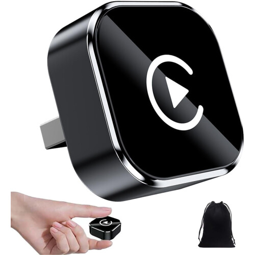 Ασύρματος προσαρμογέας CarPlay Relativelk 2025 – USB Dongle Plug & Play συμβατό με iPhone & Android,