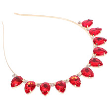 Diadema con pedrería para niñas, ligera, 1 pieza