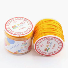 25 meter nylon Chinees satijnzijde knoopkoord 2,5 mm rattail draad kettingspoel - goudkleurig
