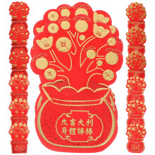 Lentefestival Rode Enveloppen 16 Stuks Geluksgeld Zakjes voor Chinees Nieuwjaar 5,5x3,5 inch