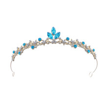 Krystal prinsessekrone til piger, legering og rhinsten, 14 cm