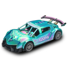 Macchinina da corsa a retrocarica per bambini dai 3 agli 8 anni, design sportivo realistico, auto a frizione in ABS resistente – compatibile con i