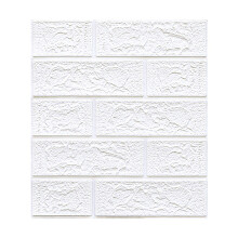 Sunxin Wall Stickers New Pe Foam 3D Diy Wall Decor Embossed Brick Stone Color Tile Splicing, 1X Wall Stickers