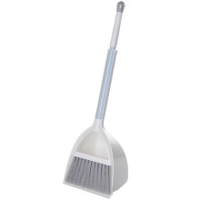 Cleaning Brush Clearance, Small and Dustpan Set Broomstick and Dust Pan Combo for Home Kitchen Room Kids Housework Cleaning Craft (White)