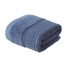 Gant de toilette en coton doux et absorbant, 35,5 x 35,5 cm, bleu