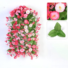 Fleurs artificielles de printemps/automne pour l'extérieur, roses, chrysanthèmes et violettes en soie artificielle suspendues – Idéales pour la