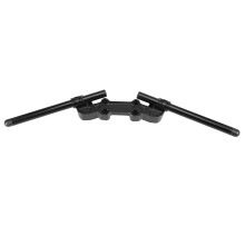 Motorrad-Clip-On-Lenker und Adapterplatte, universell passend für 22-mm-Lenker, präzisionsgefertigt aus CNC-gefräster Aluminiumlegierung,