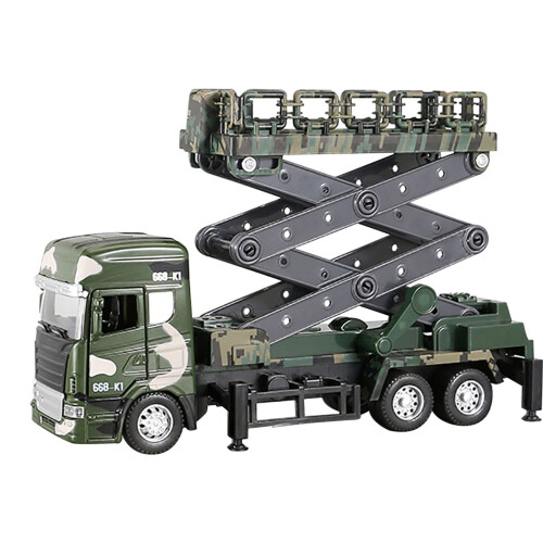 Armylift Αυτοκίνητο παιχνίδι Diecast Μικρό στρατιωτικό αυτοκίνητο ActiveArmy Lift με φώτα και