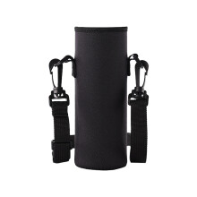 Insulated Neoprene Water Bottle Sleeve with Adjustable Shoulder Strap – Compatible with Standard Bottles