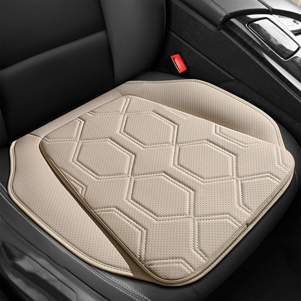 Breathable Car Seat Cushion With Non-Slip Bottom Â Compatible With Cars, Trucks & Office Chairs (1 Pack, ) Beige 9496895255235