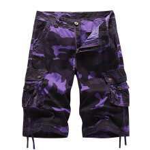 Men's Cargo Shorts Cotton Relaxed Fit Camo 1 Pair