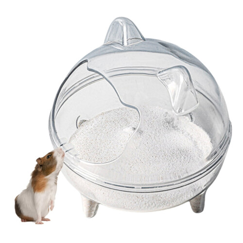 Tizuqe Transparent Hamster Sand Bath Container 1pc