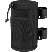 Scooter Cup Holder for 8-32oz Bottles, Compatible with Wheelchair, Walker, UTV, Roll Bar, Bike, e-Bike, Golf Cart & Boat – w/ Net Pockets &