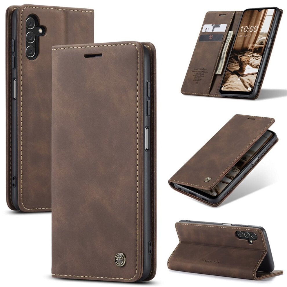 Caseme Leather Flip Wallet Case For Compatible With Samsung Galaxy A14 4G/5GâMagnetic, Card Holder, Kickstand, Shockproof, 6.6" 9496895255303