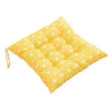 Outdoor/Indoor Seat Cushion Pad 40x40cm - Soft Pearl Cotton, Good Elasticity, Strap Design for Garden Patio Kitchen Office Sofa Chair,E