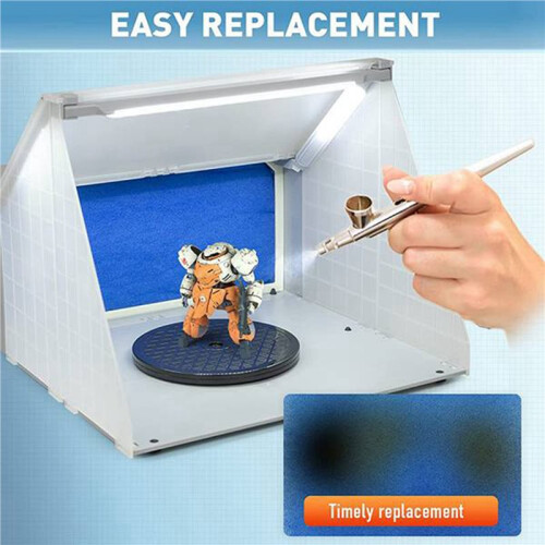 12Pcs Airbrush Hobby Airbrush Spray Booth Filter Polyester Booth Replace Filter Fit for Master
