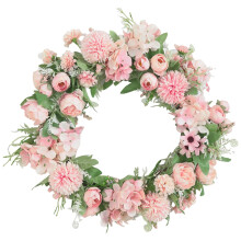 Nouveauté 2026 : Couronne de porte colorée à thème, idéale pour décorer une vitrine ou un mariage (40 cm).