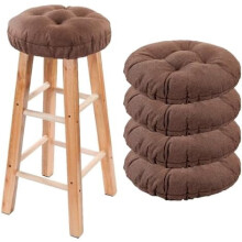 Sada 4 poťahov na barové stoličky, okrúhle poťahy na stoličky s gumičkou, mäkké poťahy na sedadlá, protišmykové a prateľné, 30 cm,