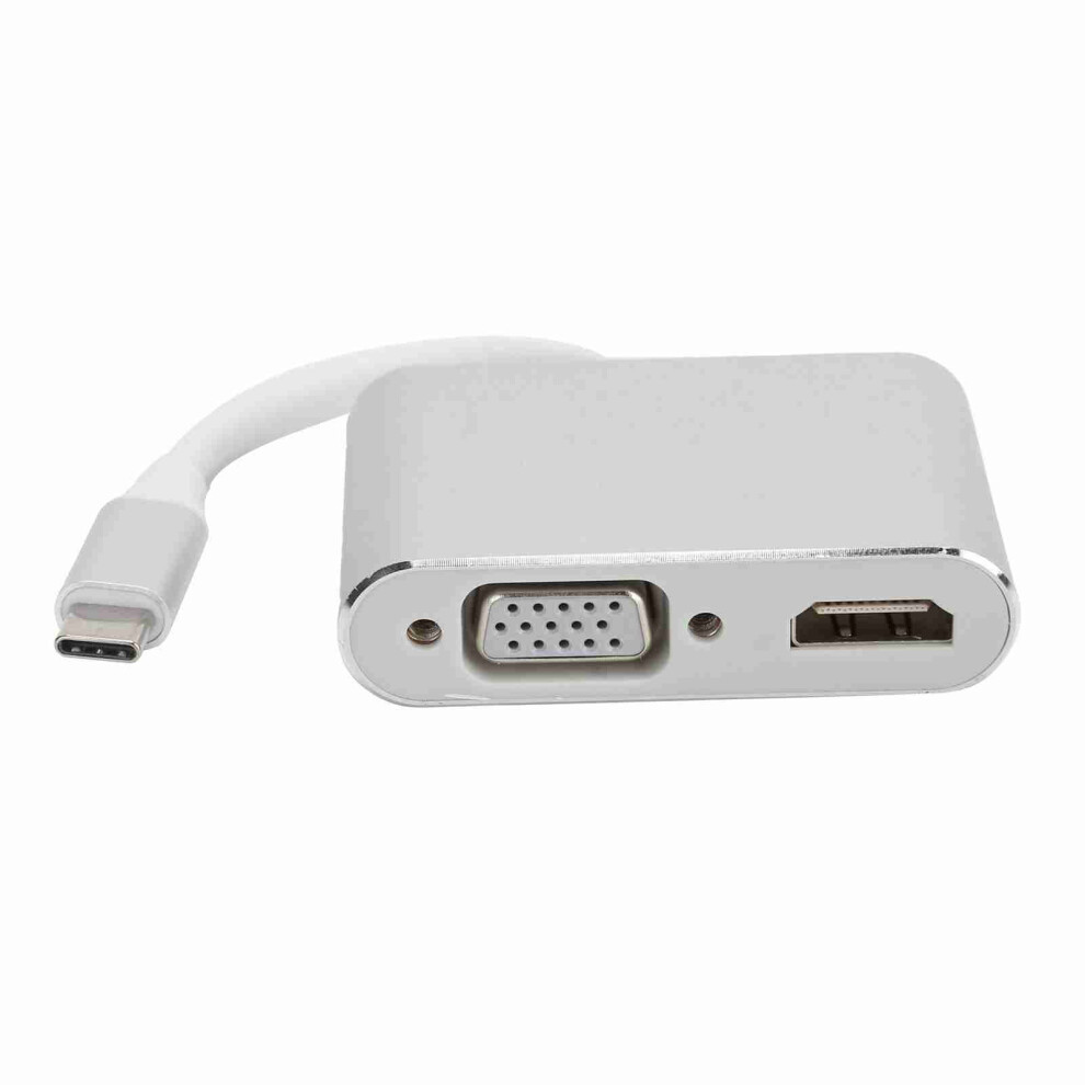 Vga Adapter Typec To 4K Hdmi Converter For Macbook, Dell, Hp, Lenovo, Gray 8491391669730