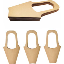 20 sacs cadeaux en papier kraft pour fleurs, avec poignées, pour bouquets et décoration intérieure (20 pièces, taille : petite)