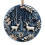 White and Blue Acrylic Christmas Ornaments Snowman Pattern 1