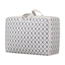 Sac de rangement robuste – Poignées renforcées, double fermeture éclair, blanc, 80 x 30 x 60 cm, très grand format pour les jouets et les