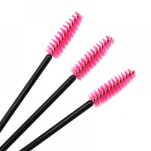 Wegwerp nylon borsteltje, mini draagbaar, gekleurd wimperrollertje, spiraalvormig wenkbrauwborsteltje, wimperborstel, make-up kam