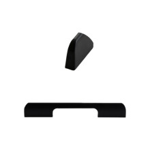 Aluminum alloy door handle black shoe cabinet wardrobe extended cabinet door handle