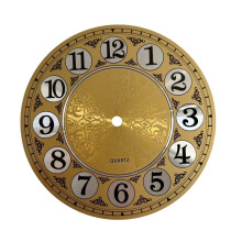 7" Diameters 180mm Vintage Aluminium Metal Wall Clock Dial Face Arabic Numeral