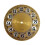 Relógio de parede vintage de alumínio com mostrador de 7 polegadas (180 mm) de diâmetro e numerais arábicos. 1