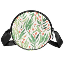 Malé crossbody kabelky s jarnými kvetmi a listami pre ženy, ležérna cestovná kabelka cez rameno, kabelky cez rameno