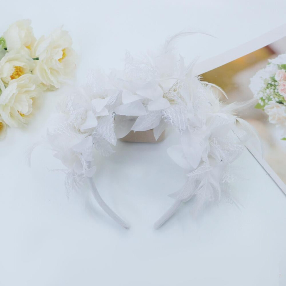 Feather Flower Headband Carnival Party Hair Accessory