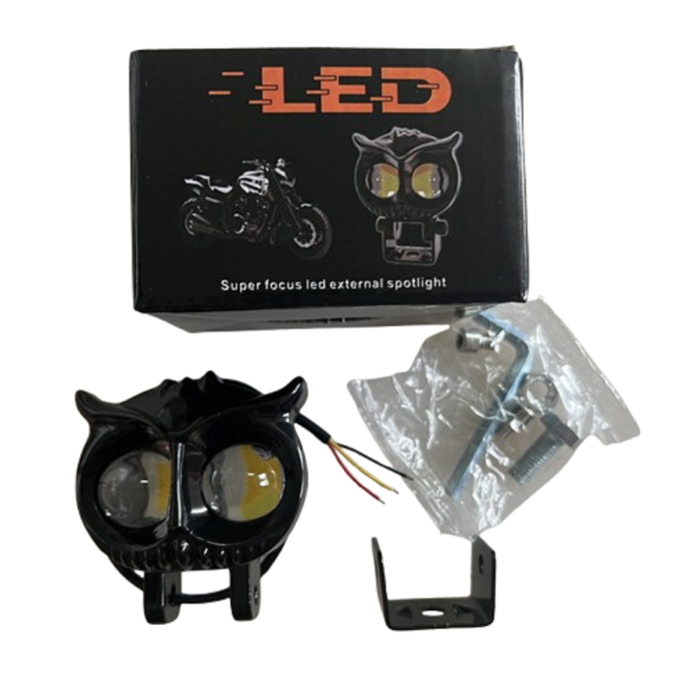 Electric Motorcycle Spot Owl Spot Far And Near Led High Head Two-Color External Head Modification Light 9558830287043