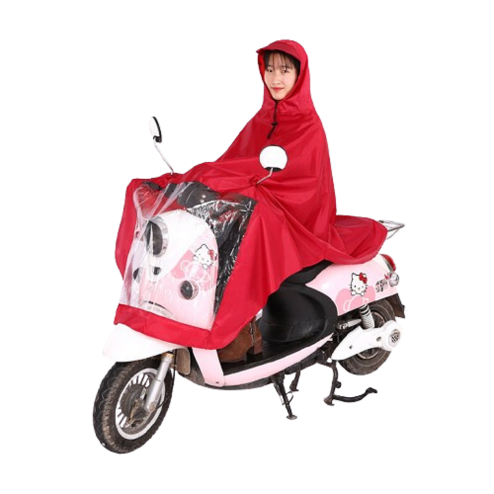 Electric Car Motorcycle Raincoat Outdoor Riding Thickened And Leftened Adult Full Body Rainstorm Poncho Battery Car 9558830287302