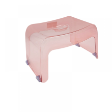 Tabouret en plastique transparent, tabouret de salle de bain, tabouret épais, tabouret de baignoire antidérapant, tabouret bas, tabouret de