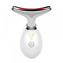 Masaj vibrator pentru gât, lifting, lumină colorată, ghid de produs pentru acasă, masaj pentru îngrijirea pielii faciale, instrument de