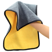 High-density car wash towel, coral velvet double-sided thickened car wash towel, absorbent glass cleaning towel