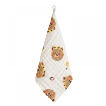 Six-layer Pure Cotton Square Baby Small Square Face Towel Gauze Spit Towel Children's Towel