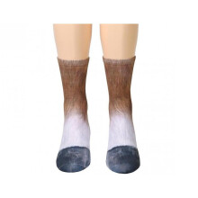 3D-printede dyrehovsokker Voksen Unisex Voksen Dyreprintede sokker Dyresokker sokker