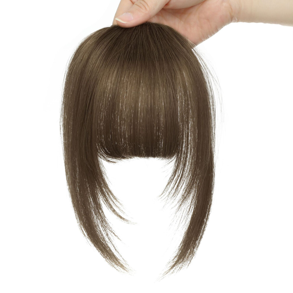 Hair style bangs wig female natural forehead full hand-woven invisible seamless hair Silk Air wig