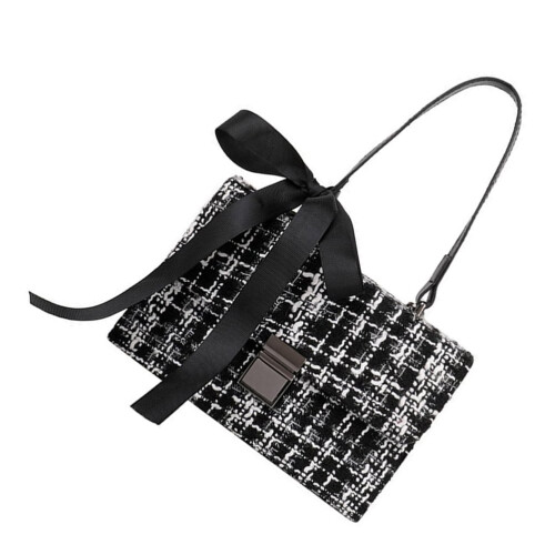 Woolen Cloth Crossbody Handbag Lightweight Single-Shoulder